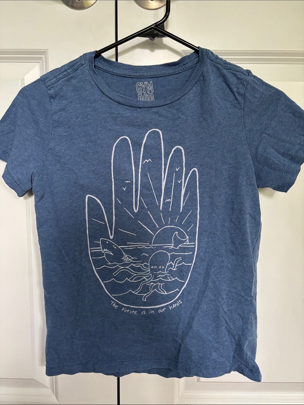 Gymboree Blue Graphic Girls' Swim Cover Tee